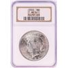 Image 1 : 1923 $1 Peace Silver Dollar Coin NGC MS65