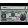 Image 1 : 1891 $2 Treasury Note PMG 65EPQ