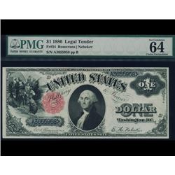 1880 $1 Legal Tender Note PMG 64EPQ