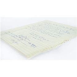 Bob Dylan January 1962 Autograph Letter Signed