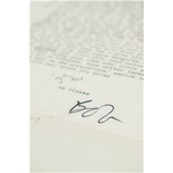 Bob Dylan 1964 Typed Letter Signed