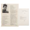 Image 1 : Bob Dylan Newport Folk Festival 'For Dave Glover' Poem and Jac Holzman Typed Letter Signed