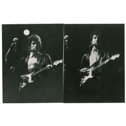 Bob Dylan Pair of 1965 Newport Folk Festival Original Performance Photographs