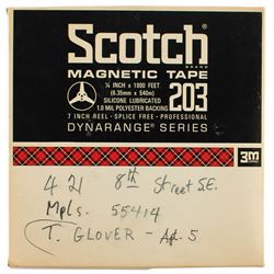 Bob Dylan 'Basement' Tape with Dylan-Handwritten Address on Front of Box
