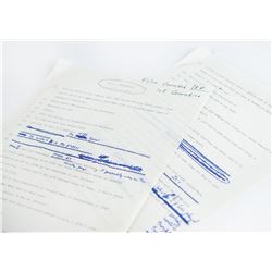 Bob Dylan Hand-Annotated 1971 Interview Transcript (Day #3, First Correction)