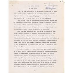 Bob Dylan Signed and Annotated 1971 Interview Notes and Transcript (Esquire Copy)