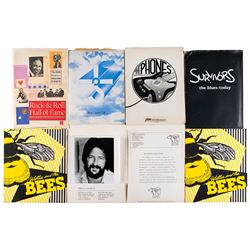 Music Press Kits and Programs Lot