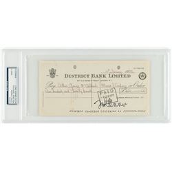 John Lennon Signed Check - PSA/DNA MINT 9
