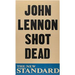 John Lennon: 'Shot Dead' Poster