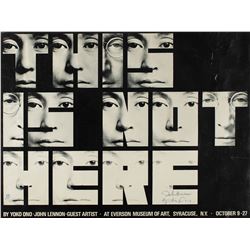 John Lennon and Yoko Ono Signed Poster