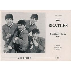Beatles 1963 Scottish Tour Program