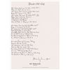 Image 1 : Bob Dylan Handwritten Lyrics for 'Blowin' in the Wind'