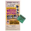 Image 1 : Jimi Hendrix and the Walker Brothers 1967 Handbill and Ticket Stub