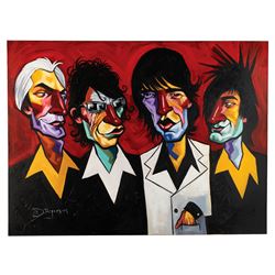 Rolling Stones Original Painting by Tim Rogerson