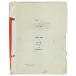 Pete Townshend Hand-Annotated Tommy Screenplay