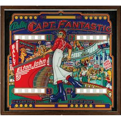 Elton John Captain Fantastic Pinball Machine Backglass