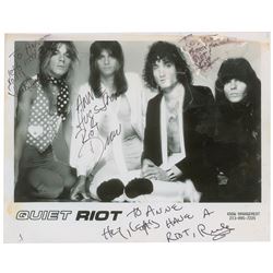 Quiet Riot Signed Photograph