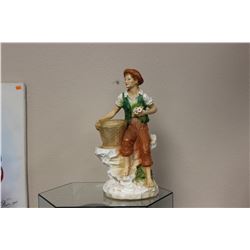 Vintage Chalk Statue - Signed on the Base