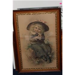 A Victorian Picture of a Young Cute Girl