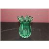 Image 3 : A Czechkoslovakian Green Glass Vase