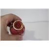 Image 5 : A Handpainted Cranberry Glass Vase