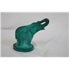 Image 1 : A Green Glass Elephant