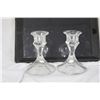 Image 1 : A Pair of Glass Candle Sticks