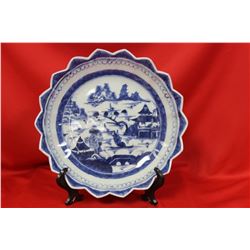 A Chinese Blue and White Plate