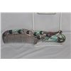 Image 1 : A Decorative Enamel on Metal Comb