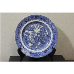 An Old Blue and White Canton Plate