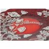 Image 8 : A Ruby Red Silver Overlay Platter