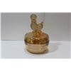 Image 1 : A Carnival Glass Box with Lid