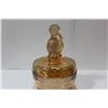 Image 2 : A Carnival Glass Box with Lid