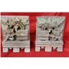 Pair of Oriental Soapstone Book Ends