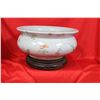 Antique Chinese Bowl on Swevel Stand