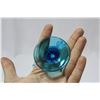 Image 2 : A Blue Glass Ruffle Edge Small Vase