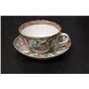 Image 1 : A 19th Century Rose Medallion Cup and Saucer