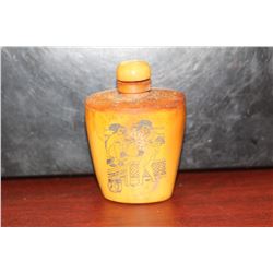An Erotic Bone Snuff Bottle