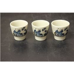 Lot of 3 Saki Cups?