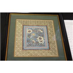 Framed Vintage Chinese Embroidery / Textile
