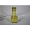 Image 1 : A Handpainted Yellow Glass Vase