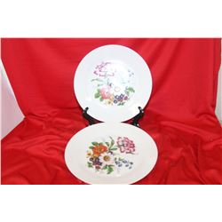A Pair of Hutschenreuther China Floral Plates