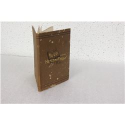 A Thin Hardcover Book - From 1885