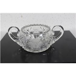 A Glass Sugar Bowl