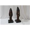Image 2 : Lot of 2 Wooden Statues