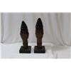 Image 4 : Lot of 2 Wooden Statues