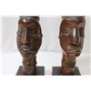 Image 7 : Lot of 2 Wooden Statues