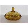 Image 1 : An Amber Glass Candy Dish