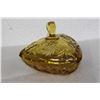 Image 3 : An Amber Glass Candy Dish