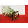 Image 4 : A Green Glass Compote